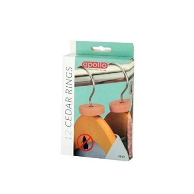 Image of APOLLO Cedar Rings 12pcs, Multi Colour, 13x9.5x2