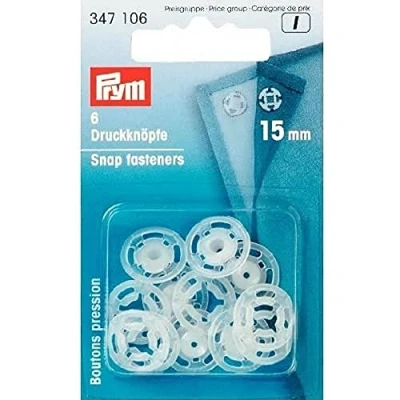 Image of Prym Plastic sew on snap fasteneres, 9.3 x 5.7 0.7 cm