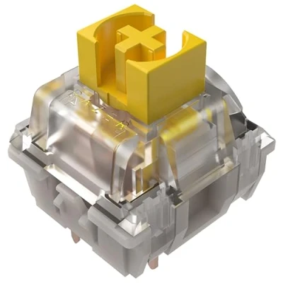 Image of Razer Mechanical Switches Pack Yellow Tactile Switch (Optimized for Gaming, Transparent Housing with LED Lens, 100 Million Keystroke Lifespan, Versatile 3 Pin Connectors) Linear