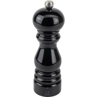 Image of PEUGEOT Paris u&#039;Select 18 cm Pepper Mill 6 Predefined Grind Settings Made with PEFC Certified Wood in France Black Laquered Colour