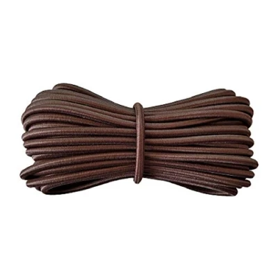 Image of Round Elastic Cord 5 mm Diameter Brown 10 metres
