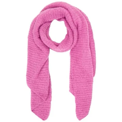 Image of PIECES Women&#039;s Pcpyron Structured Long Scarf Noos Bc, Radiant Orchid, One size