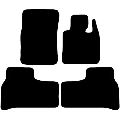 Image of Carsio Carpet Car Mats For Land Rover Range 2003 2007 Tailored Fit Floor Mat Set Complete Accessory Black Custom Fitted All Weather, Anti Slip Backing &amp; Trim