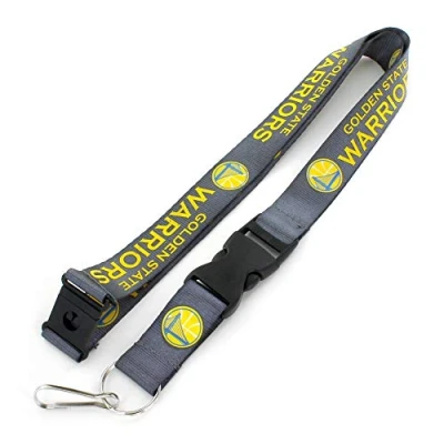 Image of Aminco NBA Golden State Warriors Team Lanyard, Charcoal,One Size