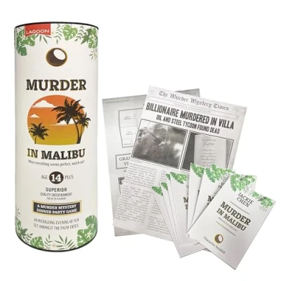 Image of University Games Murder in Malibu Mystery Game