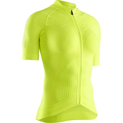 Image of X BIONIC Women Effektor 4.0 Bike Zip Short Sleeve Shirt Phyton Yellow/Arctic White, Small