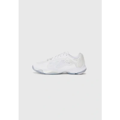 Image of Puma Vantage Nitro Handball shoes White/ silvercoloured/ash gray, Men&#039;s, Size: 11.5, silver/coloured/ash gray