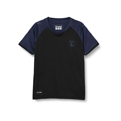 Image of hummel Hmlaction Children&#039;s Jersey S/S Kids Jers_ss, Black, 128