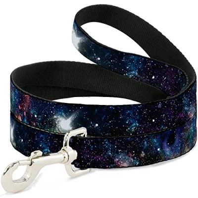 Image of Buckle Down Dog Leash Galaxy Collage 4 Feet Long 0.5 Inch Wide, Multicolor (DL W30772 4FT)