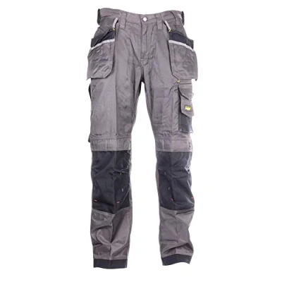 Image of Snickers Craftsmen Holster Pockets Trousers, DuraTwill Muted Black/Black Waist 30&quot; Inside leg