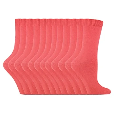 Image of Sock Snob Womens Plain Cotton Rich Socks