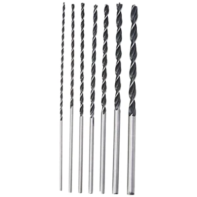 Image of Neilsen CT3651 7PC Extra Long Drill 4MM 5MM 6MM 7MM 8MM 10MM 12MM X 300MM Wood Working BIT, 1 V, Silver