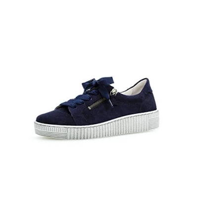Image of Gabor Wisdom Womens Casual Shoes 6.5 UK Bluette Suede
