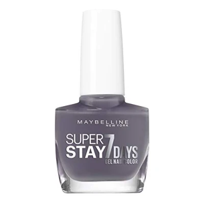 Image of Maybelline New York Professional Nail Polish Gel Technology Super Stay 7 Days Shade: Urban Steel (909)