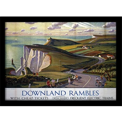 Image of Pyramid International Downland Rambles Memorabilia, Multi Colour, 30 x 40cm