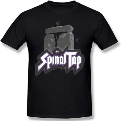 Image of Spinal Tap Stonehenge Classic Mens Fashionable Unisex 100% Cotton Short Sleeve T Shirts Black L
