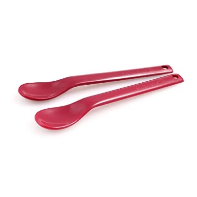 Image of HOMECRAFT Maroon Spoons, Large, Pack of 10