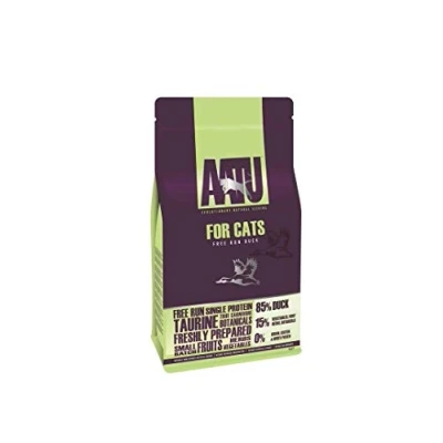 Image of AATU 85/15 Complete Dry Cat Food, Duck 1kg High Protein, Grain Free Recipe, No Artificial Ingredients