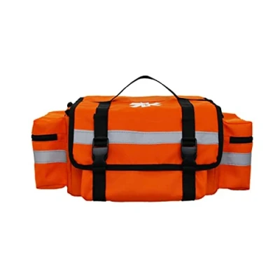 Image of Professional First Responder Bag，Medical Trauma Bag with Reflective，Large Capacity Aid Medical Bag（Bag ONLY (Orange)