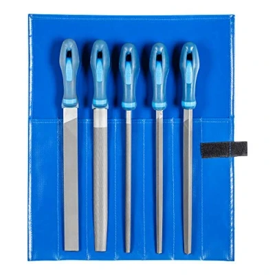 Image of PFERD Workshop File Set in PVC Roll Bag, 5 Files, Cross Cut H1, 250 mm, 11800541 Suitable for Coarse Cutting and Roughing