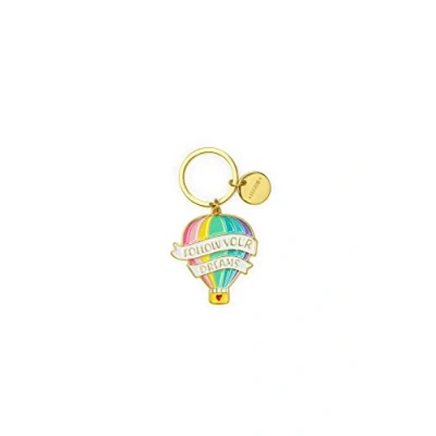 Image of LEGAMI Enamel metal keyring, What a Key Ring, Air Balloon, L 7 cm