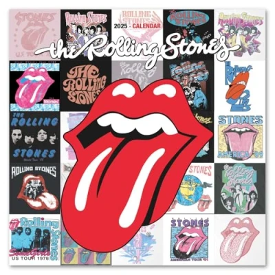 Image of Grupo Erik Wall Calendar 2025 The Rolling Stones 12&quot; x Square 2025, Planner Family