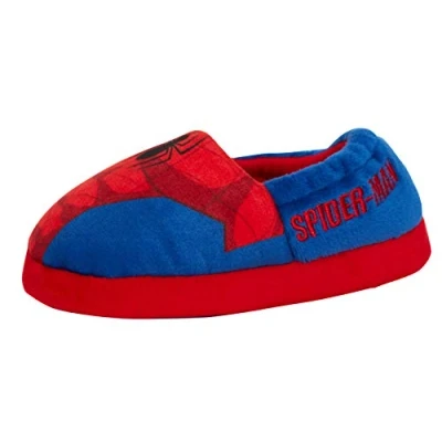 Image of SPIDER MAN Boys Spiderman Slippers Red/Blue 11 UK Child