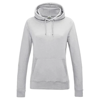 Image of AWDis Women&#039;s Girlie College Hoodie, Grey (Ash), 12 (Manufacturer Size:Medium)