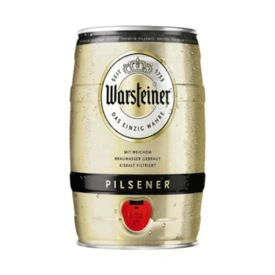 Image of Warsteiner German Pilsner Mini Keg 4.80% ABV (1 x 5 Litre) Beer, Beer Gifts for Men, Lager, Beers, Craft Gift Set, Oktoberfest Christmas,
