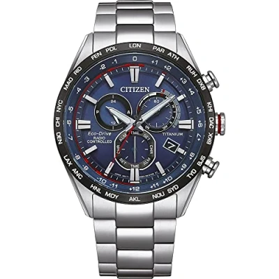 Image of Citizen Men&#039;s Chronograph Eco Drive Watch with Titanium Strap CB5945 85L