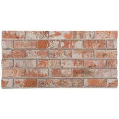 Image of vidaXL 3D Wall Panels with Red Brick Design 10 pcs EPS