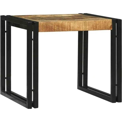 Image of vidaXL 2 Piece Coffee Table Set Solid Rough Wood Mango