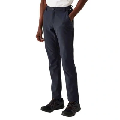 Image of Regatta Men&#039;s Water Repellent Fenton Softshell Walking Trousers Navy, Size: 38 R