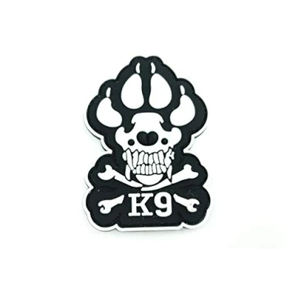 Image of K9 Dog Claw Glow in the Dark Airsoft Paintball PVC Morale Patch