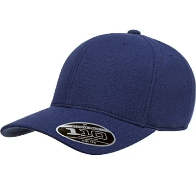 Image of Flexfit Men&#039;s 110 Cool &amp; Dry Athletic Cap Hat, Navy, One Size