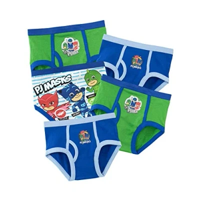 Image of PJ Masks Boys Gekko Owlette Catboy Briefs Pack of 5 Multicoloured Age to 6 Years