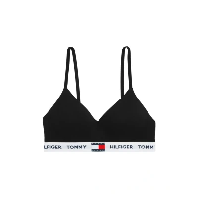Image of Tommy Hilfiger Heritage Bralette LIFT Pushup bra, Women&#039;s, Size: 6, Black