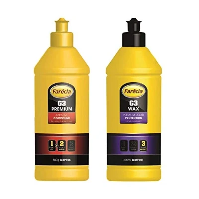 Image of FARECLA 500g G3 Premium Abrasive Compound + 500ml Wax Liquid Protection
