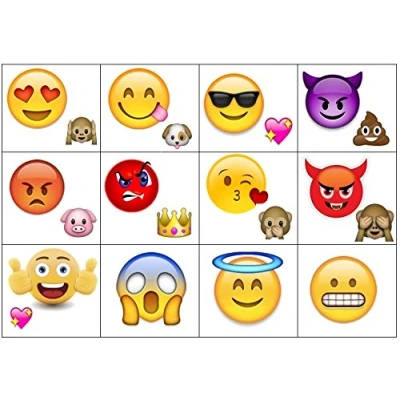 Image of Emoji Collection (Emoji Temporary Tattoos)