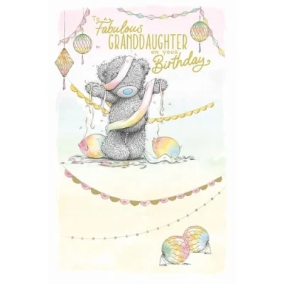 Image of Me To You Tatty Teddy Fabulous Granddaughter Birthday Card