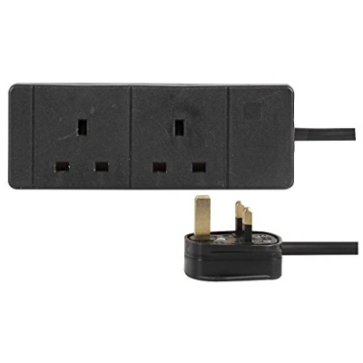 Image of PRO ELEC PELB1737 2 Gang Extension Lead, 3m Black