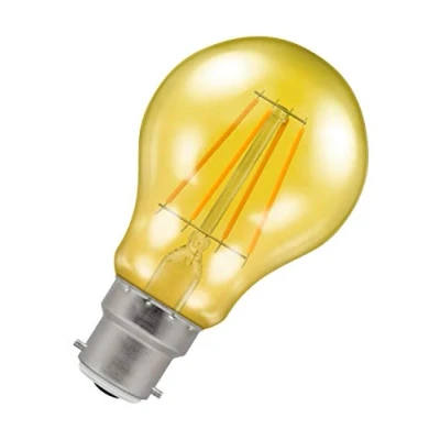 Image of Crompton LED Filament GLS 4.5W Yellow BC B22d