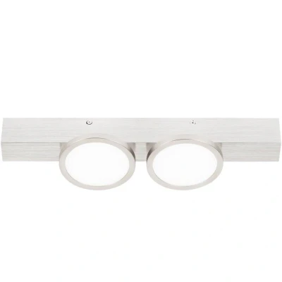 Image of Lucande Kellino ceiling light, 2 bulb, nickel
