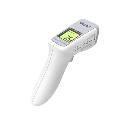 Image of HoMedics TheraP No Touch Infrared Thermometer Non Contact Measuring Distance 1 5cm in Less Than 2 Second Instant Measurement and Three Colour Backlight Fever Alarm