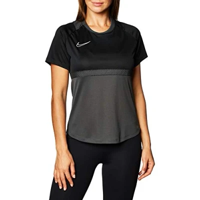 Image of Nike Women&#039;s Dri FIT Academy Short Sleeve Jersey, Anthracite/Black/Black/White, XS
