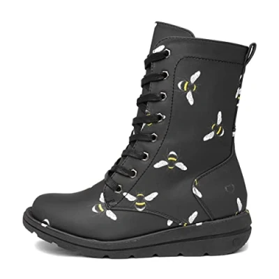 Image of Heavenly Feet Martina Womens Black Bee Boot Size 4 UK