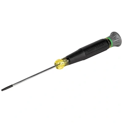 Image of Klein Tools 6313 Mini Precision Screwdriver, T8H TORX Tamperproof Tool with Cushion Grip Handle and Color Coded Rings, 3 Inch Shank