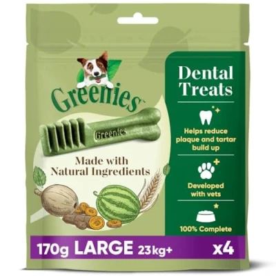 Image of Greenies Original Large Dog Dental Treats 170g