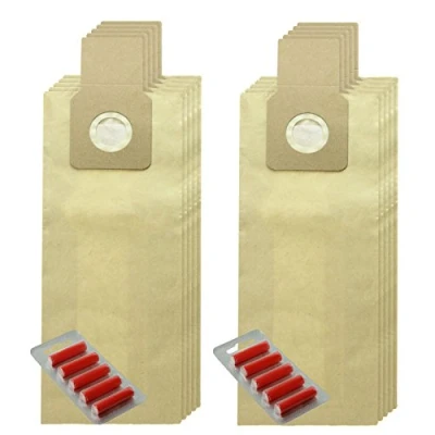 Image of SPARES2GO U 2E U20E Type Paper Dust Bags for PANASONIC Vacuum Cleaner (Pack of 10 + Air Fresheners)