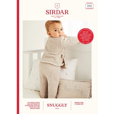 Image of Sirdar Snuggly 2 ply Knitting Pattern 5522 Tunic &amp; Leggings